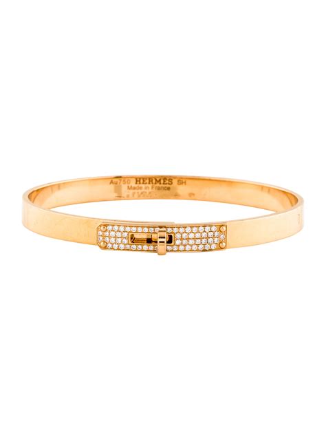 bracelet kelly hermès femme|hermes 18k diamond bangle bracelet.